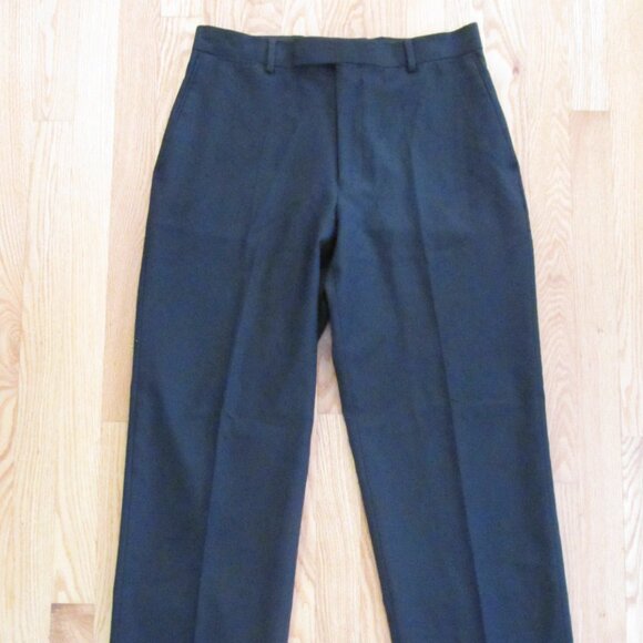 J. FERRAR MEN'S SIZE 32 X 32 TROUSER BLACK FLAT FRONT MODERN FIT PANTS DRESS SLA - Picture 1 of 13